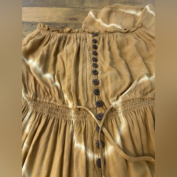 TIARE HAWAII Ryden Maxi Dress Strapless in Sand Dunes Lightweight Elastic waist - Picture 7 of 10